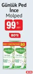 MOLPED GÜNLÜK PED İNCE 80'Lİ fiyat ve kampanya bilgisi